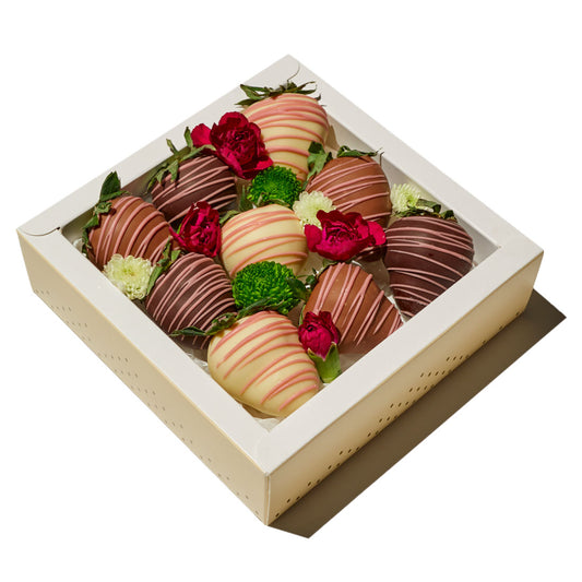 Frische Schoko Erdbeeren Geschenkboxen Online Bestellen Frailice