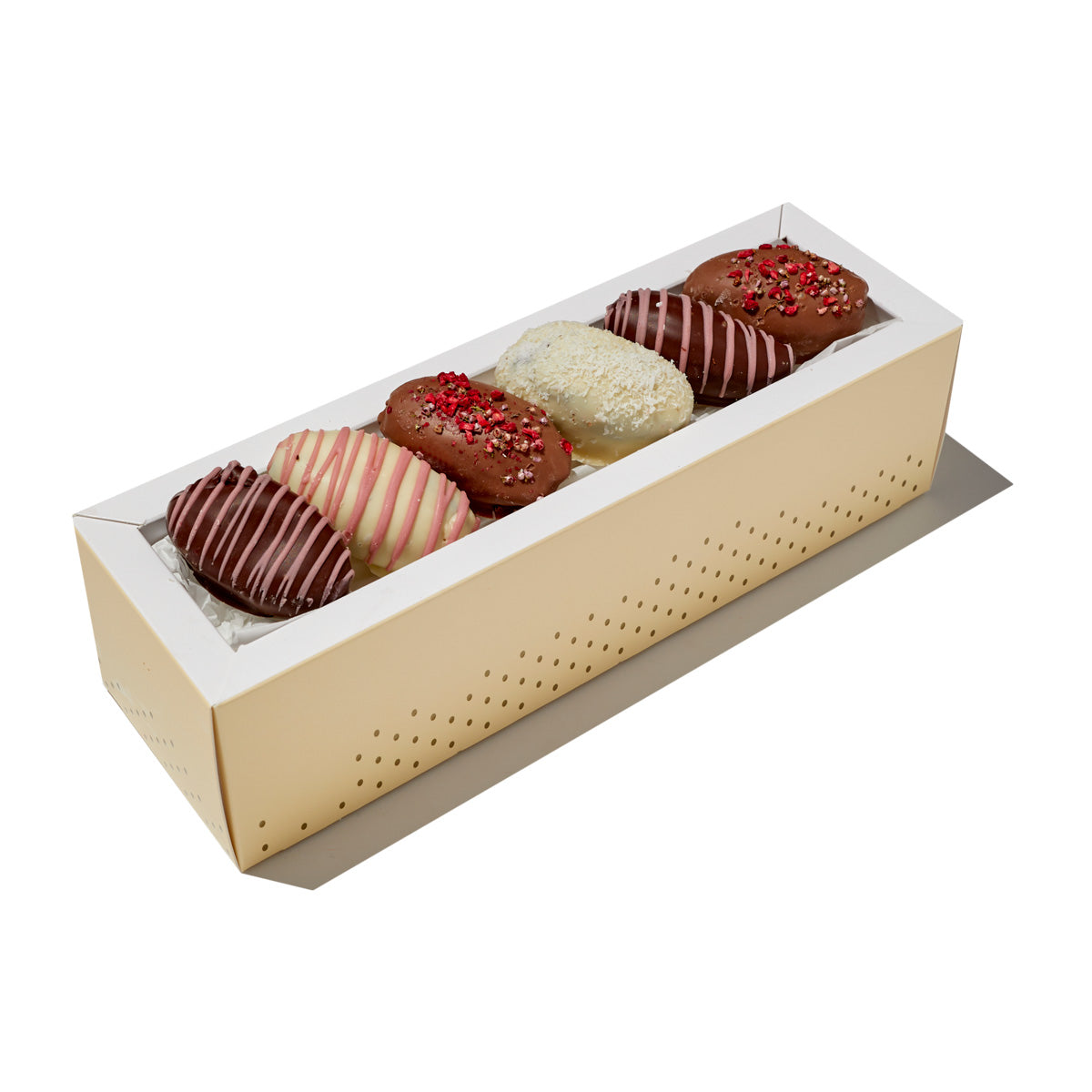 Schokodattel Geschenkboxen Frische Dattelpralinen verschenken Frailice